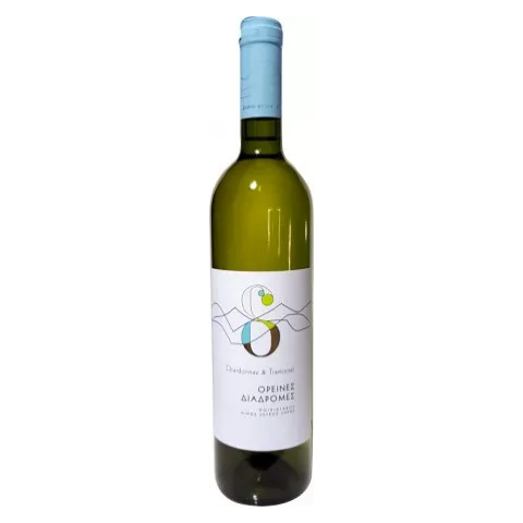 Οίνος λευκός "Ορεινές Διαδρομες" Chardonnay 70%, Traminner 30% Ζοίνος 750ml
