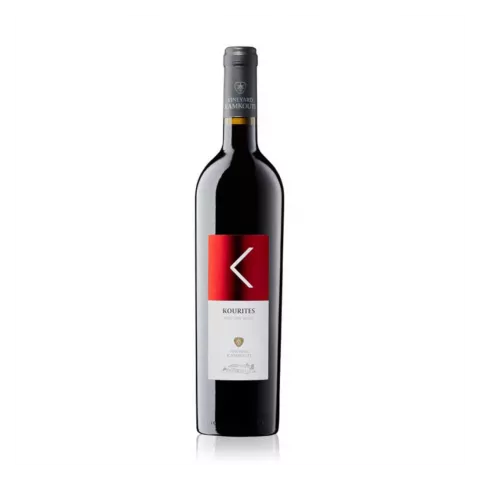 Οίνος ερυθρός cabernet - merlot - ξινόμαυρο ''Κουριτες'' Καμκούτ������dE