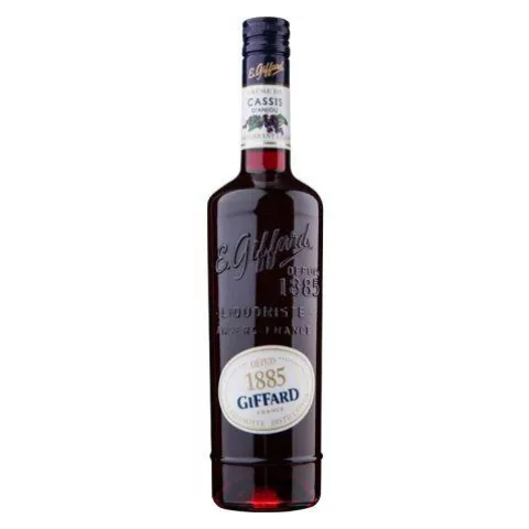 Liquer creme de cassis d'anjou (blackcurrant) Giffard 700ml 16%
