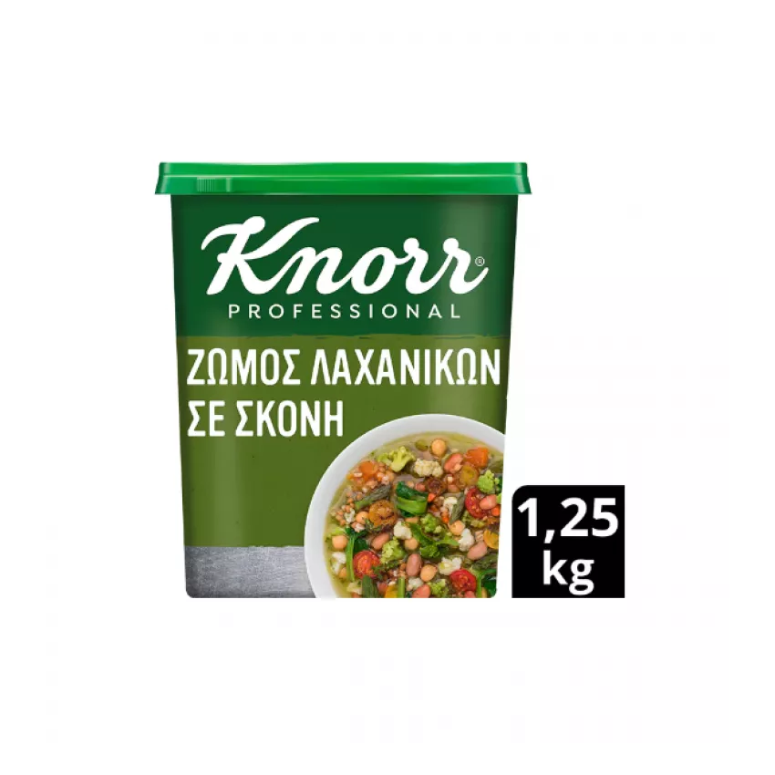 Knorr ζωμός λαχανικών σε κόκκους 1,25kg Knorr ζωμός λαχανικών σε κόκκους 1,25kg
