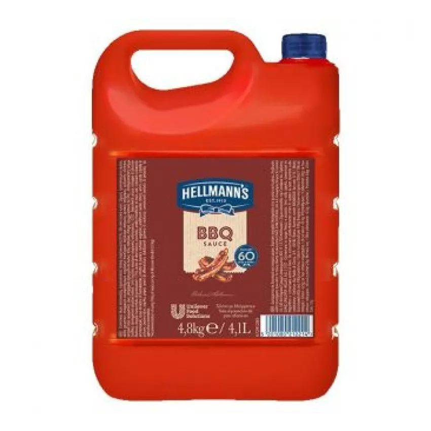 Hellmann's σάλτσα μπάρμπεκιου 4,8kg Hellmann's σάλτσα μπάρμπεκιου 4,8kg