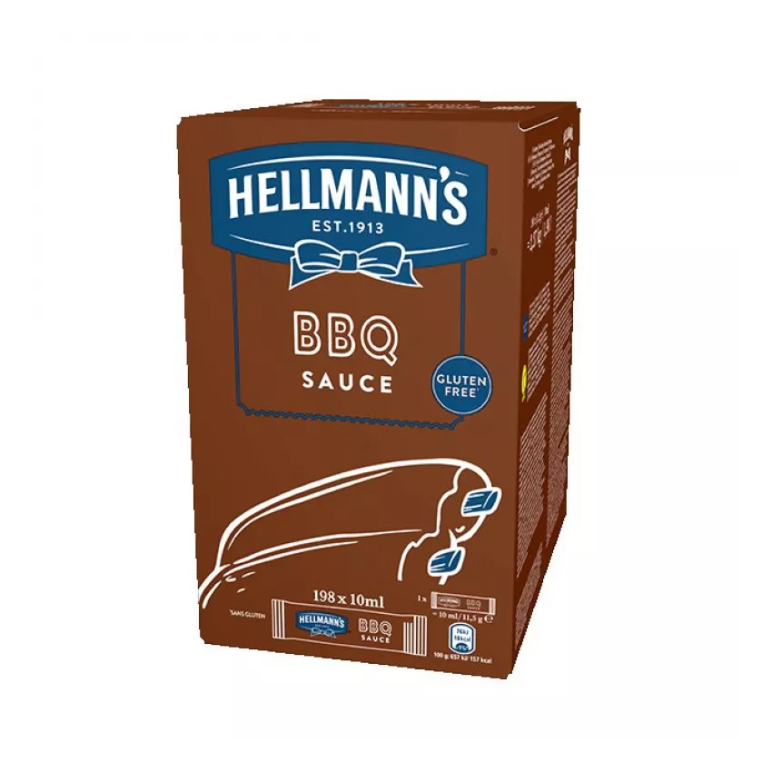 Hellmann's σάλτσα μπάρμπεκιου μερίδες 198Χ10ml Hellmann's σάλτσα μπάρμπεκιου μερίδες 198Χ10ml