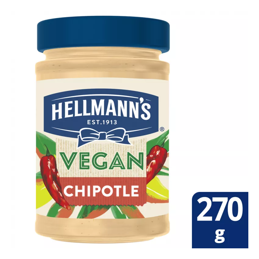 Hellmann's μαγιονέζα vegan καυτερή πιπεριά 270gr Hellmann's μαγιονέζα vegan καυτερή πιπεριά 270gr