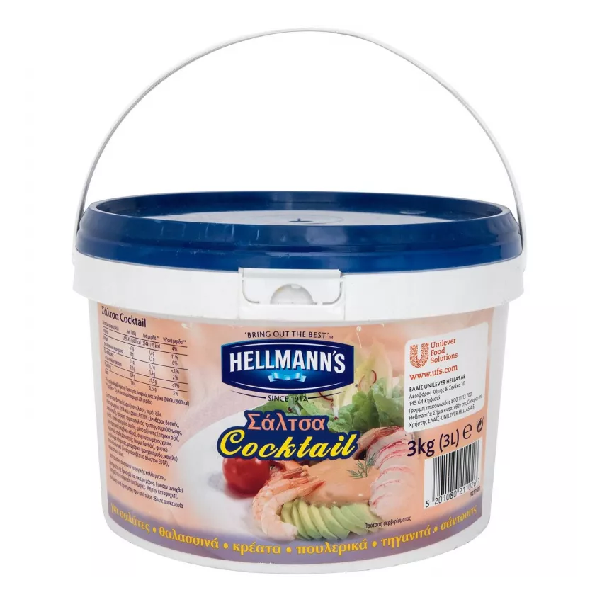 Hellmann's σάλτσα κοκτέιλ 3lt Hellmann's σάλτσα κοκτέιλ 3lt