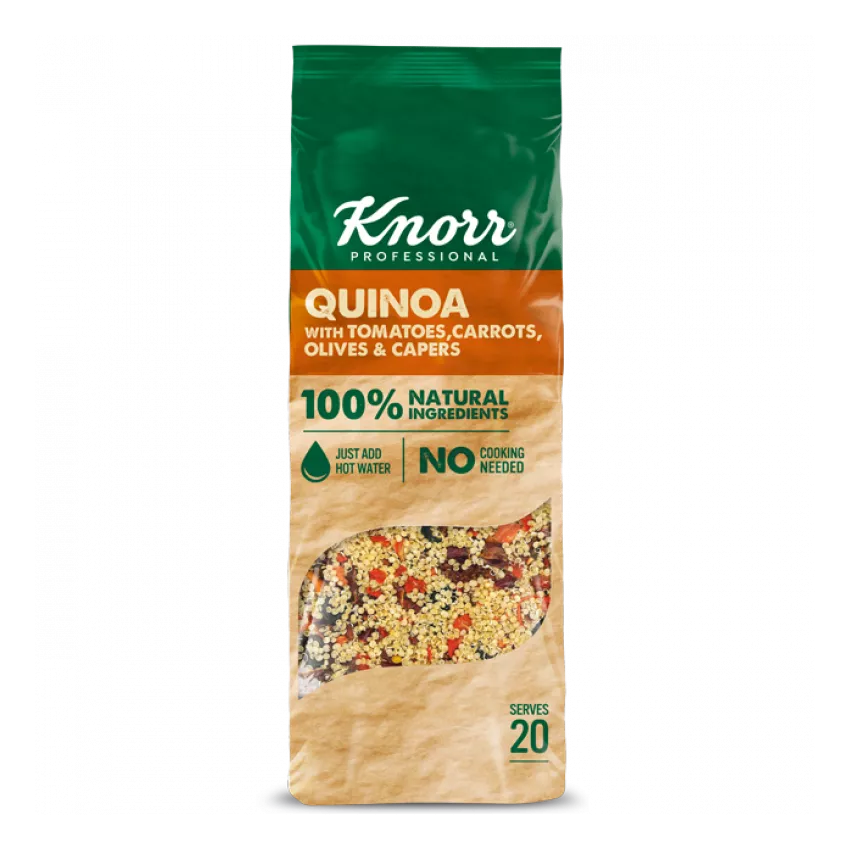 Knorr κινόα, τομάτες, καρότα, ελιές, κάπαρη 548gr Knorr κινόα, τομάτες, καρότα, ελιές, κάπαρη 548gr