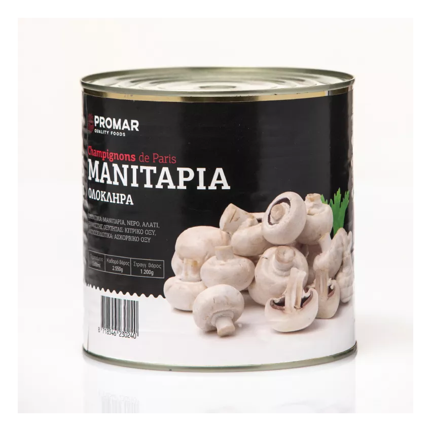 Μανιτάρια ολόκληρα Ολλανδίας Promar 3kg Μανιτάρια ολόκληρα Ολλανδίας Promar 3kg