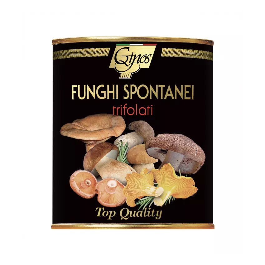 Ποικιλία μανιταριών spontanei trifolati Ginos 800gr Ποικιλία μανιταριών spontanei trifolati Ginos 800gr