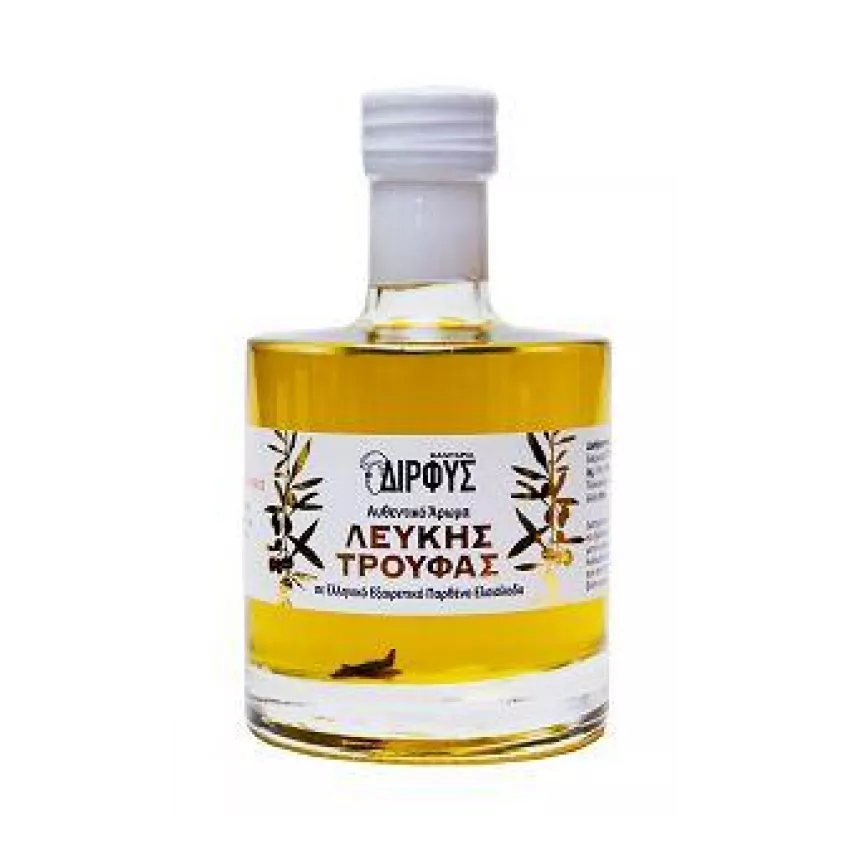 Ελαιόλαδο με άρωμα λευκής τρούφας Δίρφυς 250ml Ελαιόλαδο με άρωμα λευκής τρούφας Δίρφυς 250ml