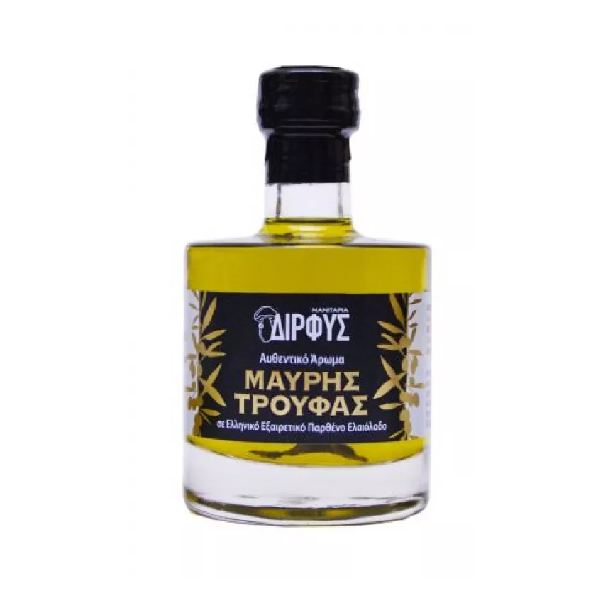 Ελαιόλαδο με άρωμα μαύρης τρούφας Δίρφυς 250ml Ελαιόλαδο με άρωμα μαύρης τρούφας Δίρφυς 250ml