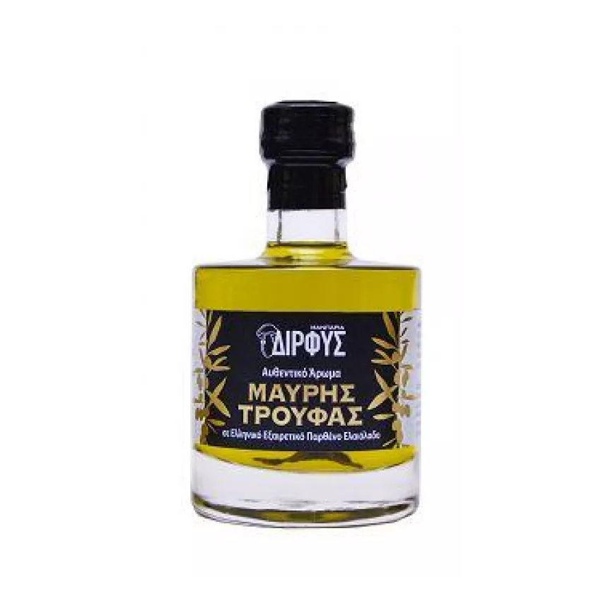 Ελαιόλαδο με άρωμα μαύρης τρούφας Δίρφυς 100ml Ελαιόλαδο με άρωμα μαύρης τρούφας Δίρφυς 100ml