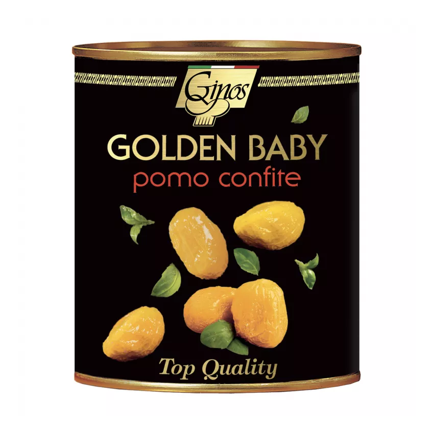 Τοματάκι golden baby confite σε λάδι Ginos 770gr Τοματάκι golden baby confite σε λάδι Ginos 770gr