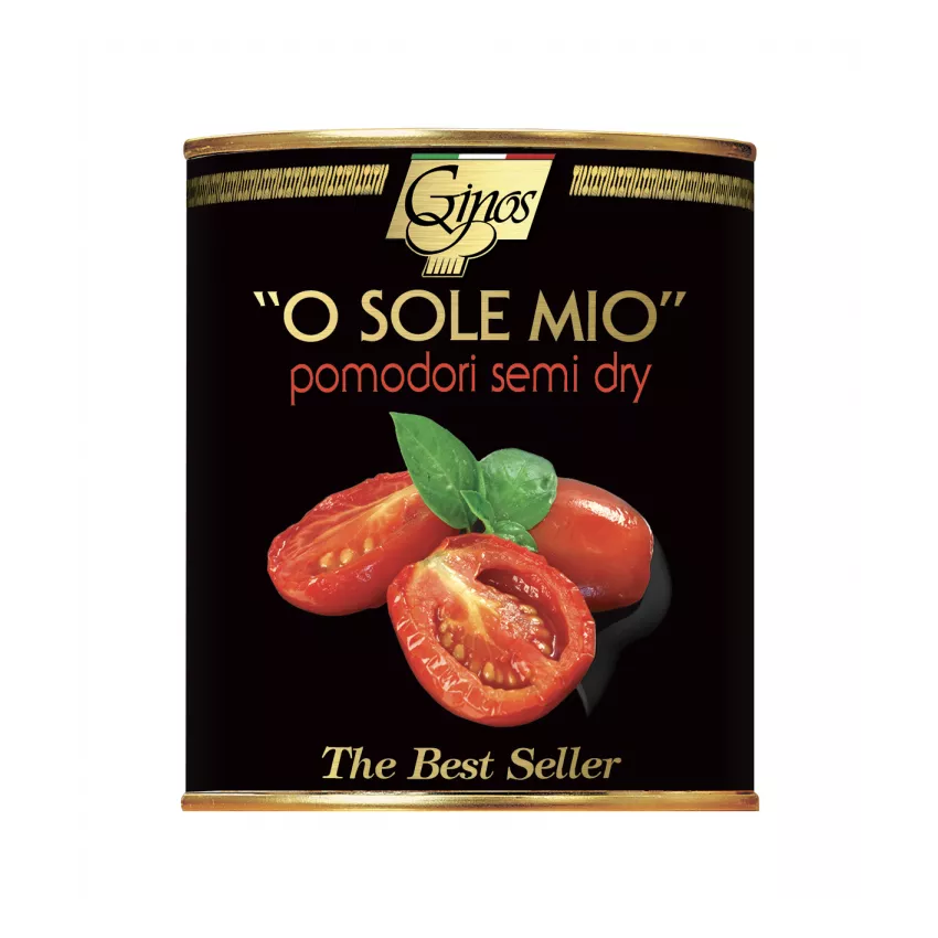 Τοματάκι semidry o sole mio σε λάδι Ginos 770gr Τοματάκι semidry o sole mio σε λάδι Ginos 770gr