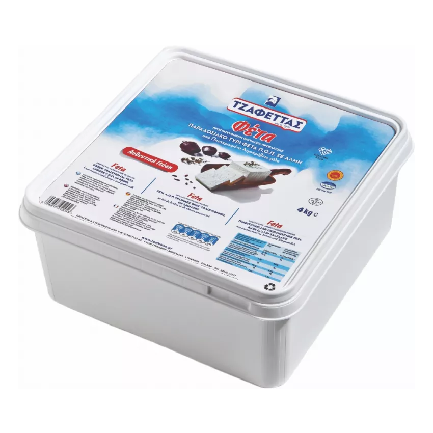 Φέτα Τζαφέττας (Π.Ο.Π.) Τεμ 100gr 1χ4kg Φέτα Τζαφέττας (Π.Ο.Π.) Τεμ 100gr 1χ4kg