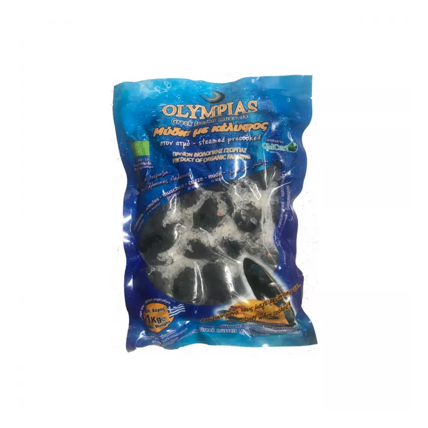 Μύδια ολόκληρα κέλυφος 40-60 Olympias 1kg Μύδια ολόκληρα κέλυφος 40-60 Olympias 1kg