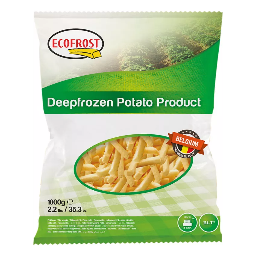 Ecofrost ecocrunch προτηγανισμένες πατάτες 7x7 2.5kg Ecofrost ecocrunch προτηγανισμένες πατάτες 7x7 2.5kg