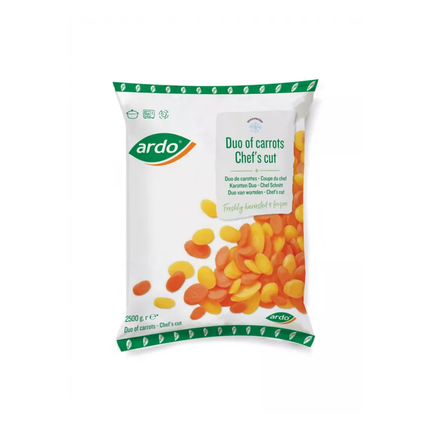 Duo of carrots chef's cut Ardo 2.5kg Duo of carrots chef's cut Ardo 2.5kg