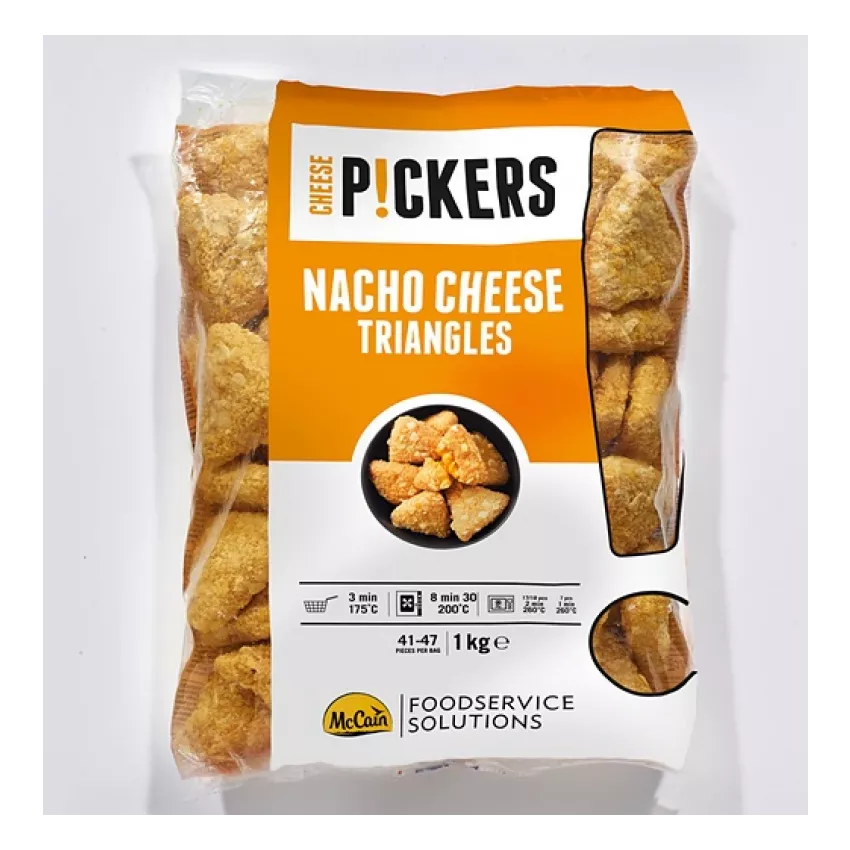 Mccain nacho cheese triangles 1kg Mccain nacho cheese triangles 1kg