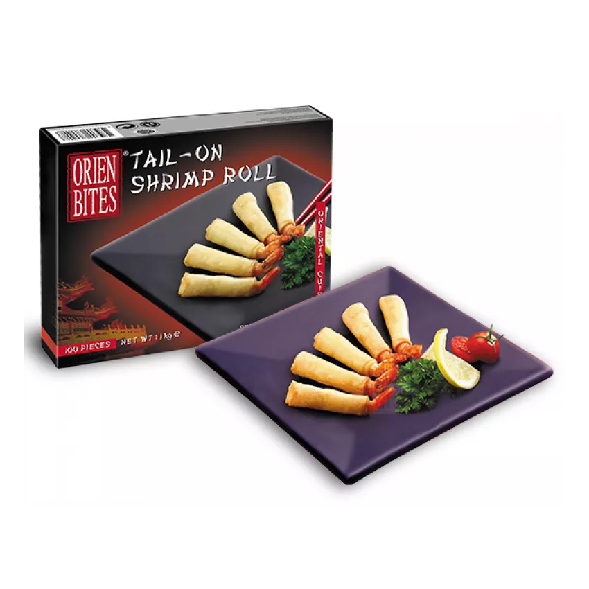 Tail on shrimp roll 10gr Orien Bites 1kg Tail on shrimp roll 10gr Orien Bites 1kg