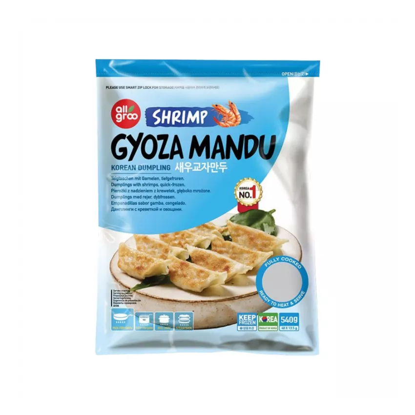 Gyoza (Mandu Korean Dumpling) with shrimp 540gr Gyoza (Mandu Korean Dumpling) with shrimp 540gr