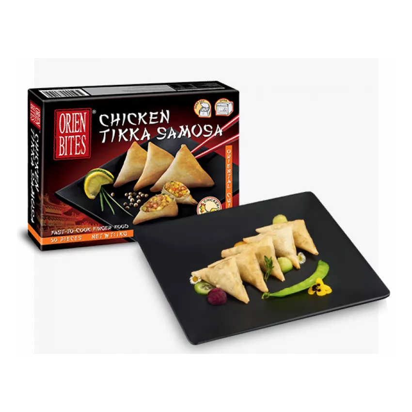 Chicken tikka samosa (50pcs) Orien Bites 1kg Chicken tikka samosa (50pcs) Orien Bites 1kg