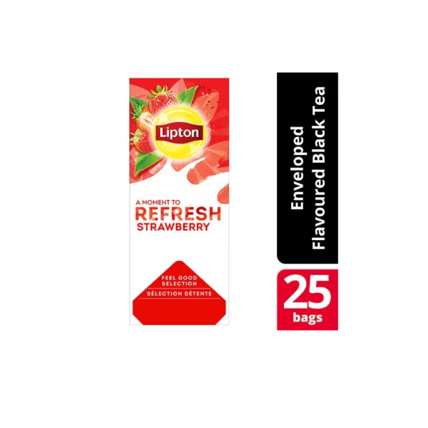Lipton μαύρο τσάι φράουλα (25χ1.6gr) Lipton μαύρο τσάι φράουλα (25χ1.6gr)