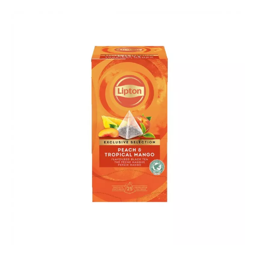 Lipton πυραμίδα premium ροδάκινο - mango (25χ1.8gr) Lipton πυραμίδα premium ροδάκινο - mango (25χ1.8gr)