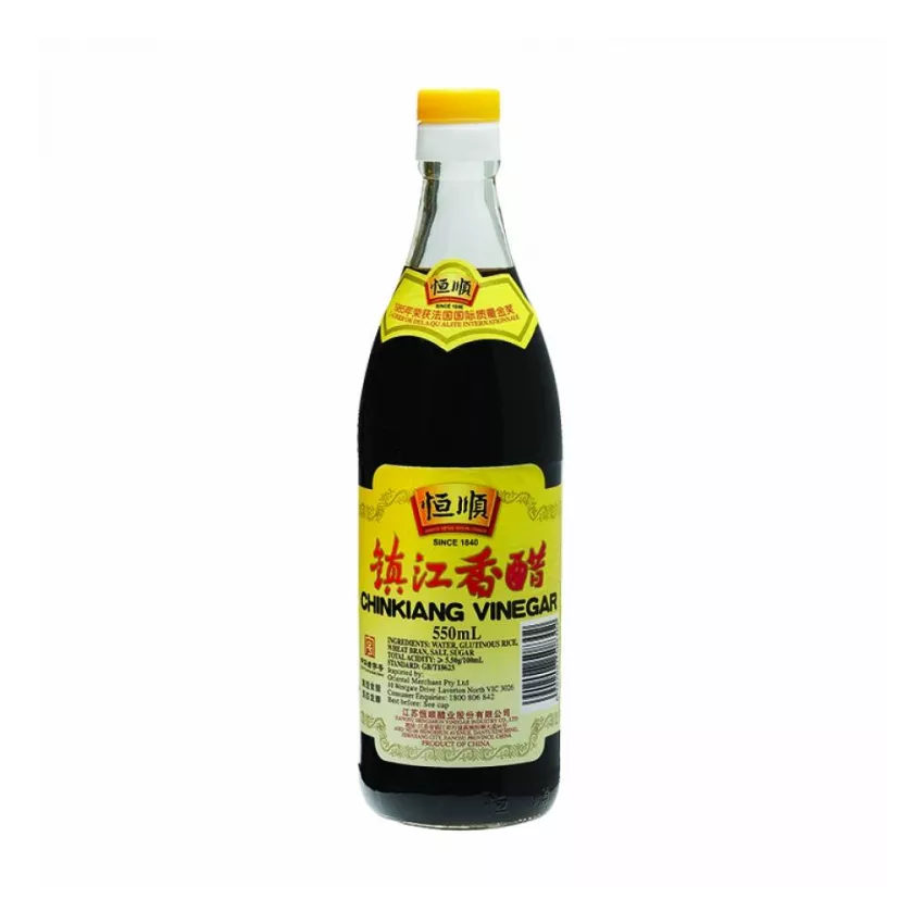 Black rice vinegar (chinkiang) heng shun 550ml Black rice vinegar (chinkiang) heng shun 550ml
