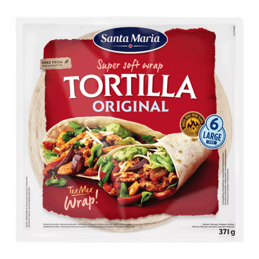 Tortilla σίτου Santa Maria 25cm 12τεμ Tortilla σίτου Santa Maria 25cm 12τεμ
