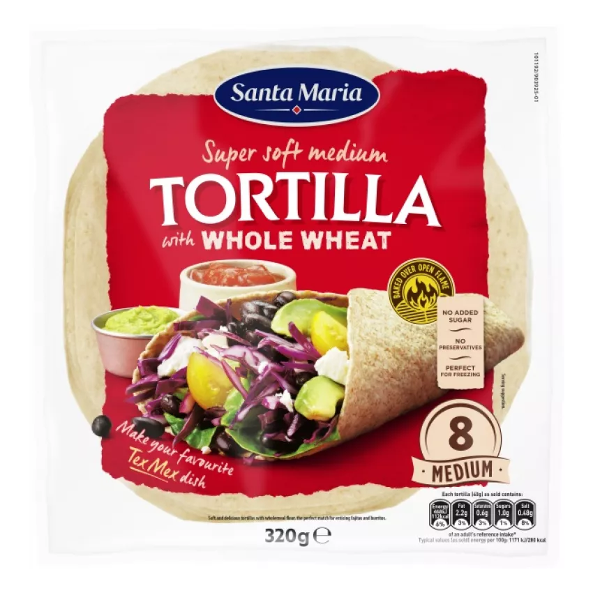 Tortilla σίτου Santa Maria 20cm 12τεμ Tortilla σίτου Santa Maria 20cm 12τεμ