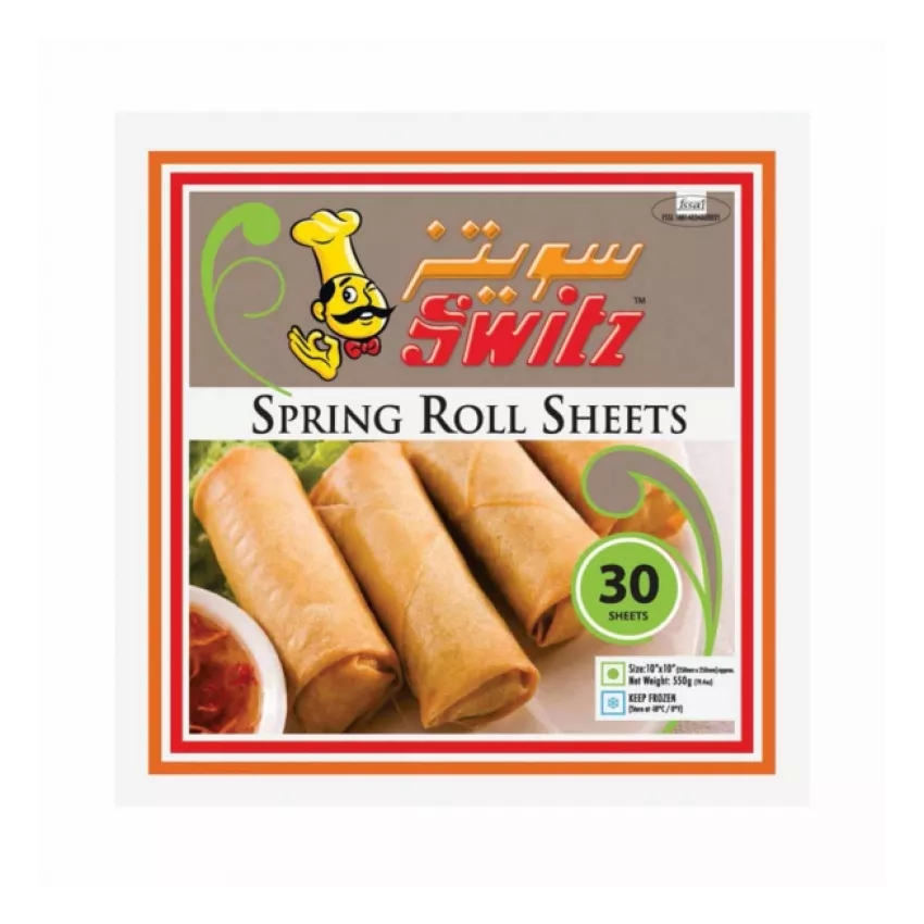 Spring roll wrappers 250mm (30shts) Switz 550gr Spring roll wrappers 250mm (30shts) Switz 550gr