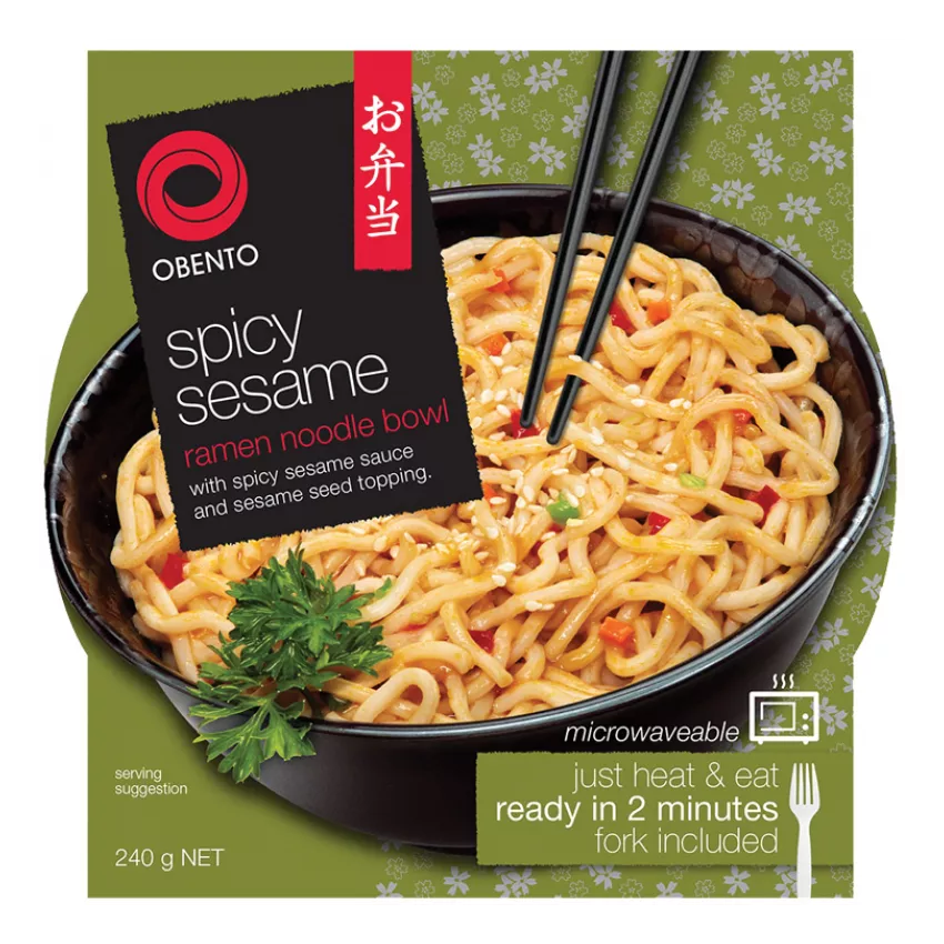 Spicy sesame ramen noodle bowl Obento 4/6x240gr Spicy sesame ramen noodle bowl Obento 4/6x240gr