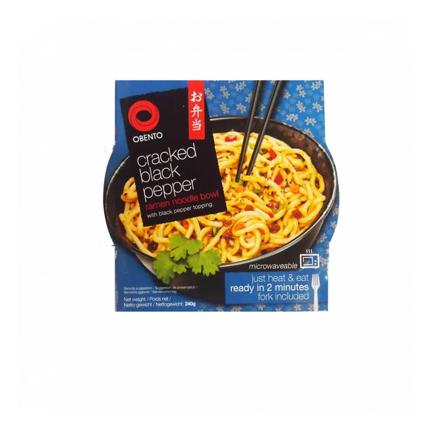 Cracked black pepper ramen noodle bowl Obento 4/6x240gr