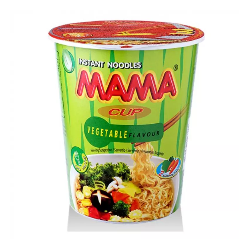 Instant noodles (cup) vegetable Μama 70gr Instant noodles (cup) vegetable Μama 70gr
