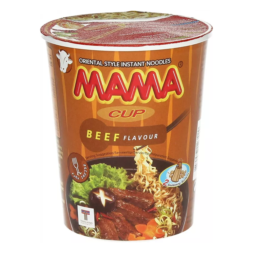Instant noodles (cup) beef Μama 70gr Instant noodles (cup) beef Μama 70gr