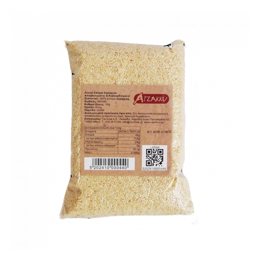 Σουσάμι λευκό ψημένο Aizakku 1kg Σουσάμι λευκό ψημένο Aizakku 1kg