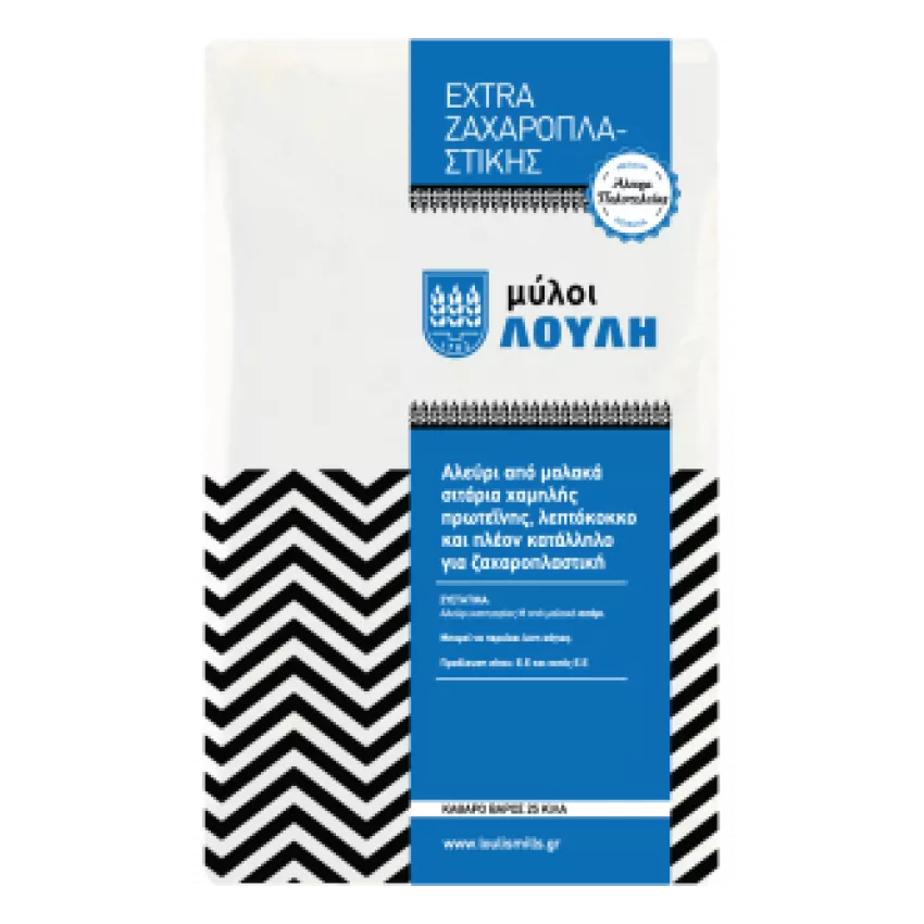Αλεύρι Extra ζαχαροπλαστικής Λούλη 25kg Αλεύρι Extra ζαχαροπλαστικής Λούλη 25kg