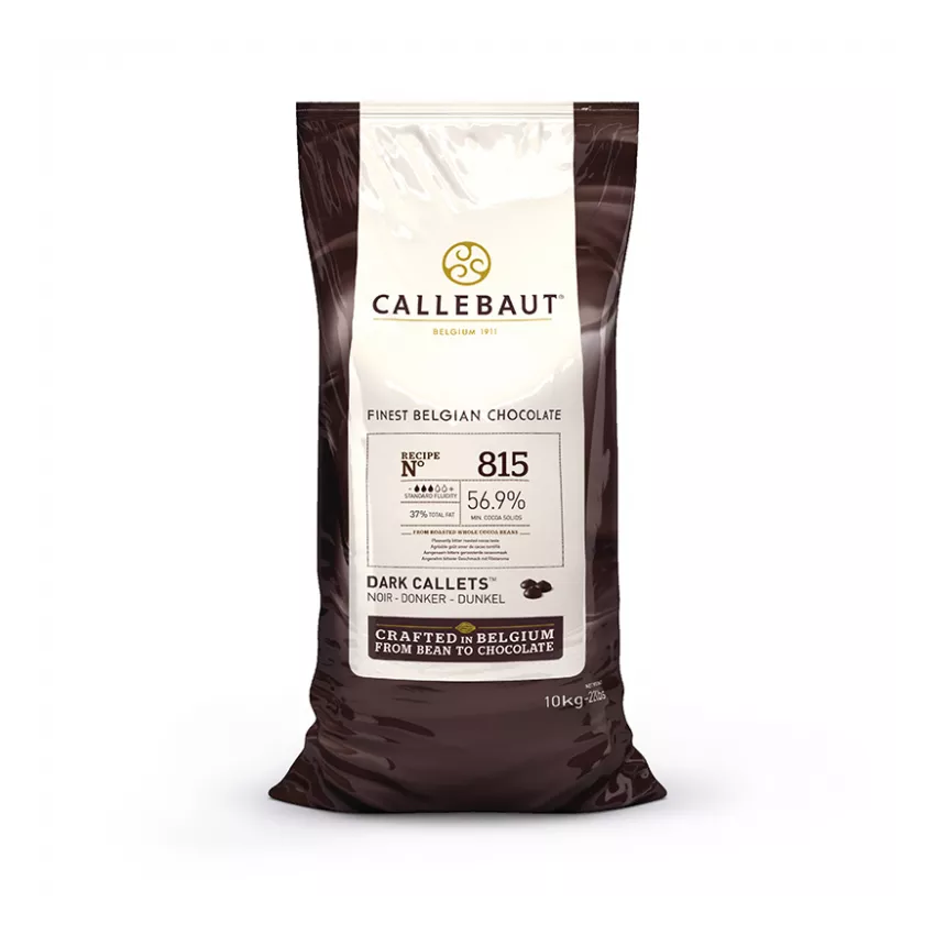 Σοκολάτα κουβερτούρα μαύρη 56.9% Callets Barry Callebaut 10kg Σοκολάτα κουβερτούρα μαύρη 56.9% Callets Barry Callebaut 10kg