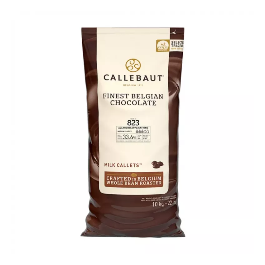 Σοκολάτα κουβερτούρα γάλακτος 33.6% callets Barry Callebaut 10kg Σοκολάτα κουβερτούρα γάλακτος 33.6% callets Barry Callebaut 10kg
