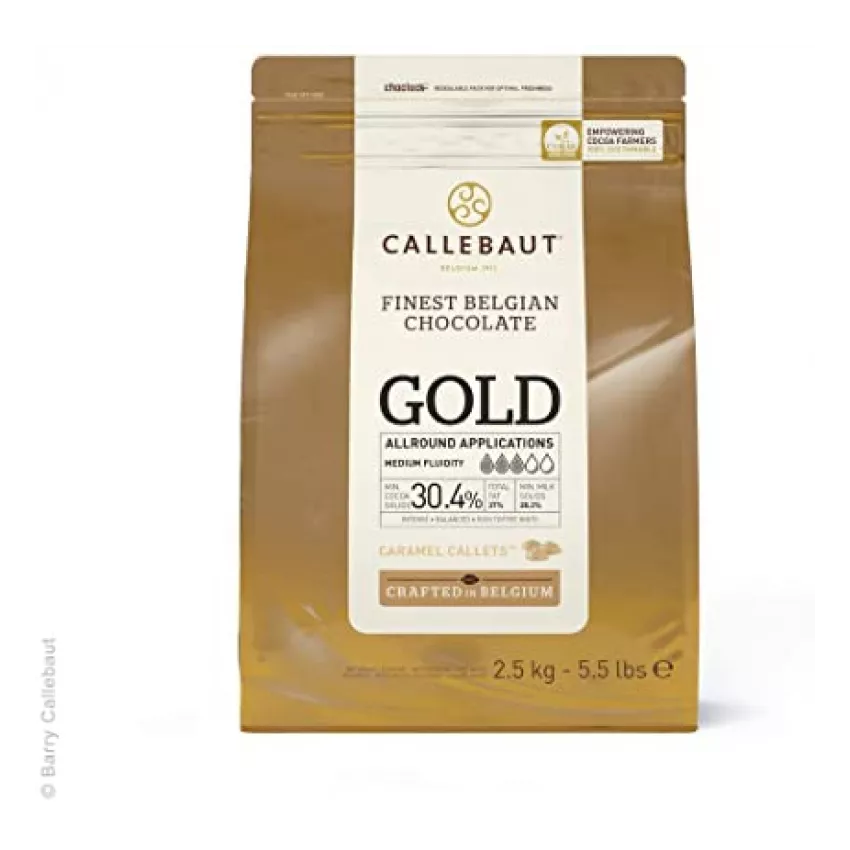 Σοκολάτα gold καραμέλα 30.4% callets Barry Callebaut 2.5kg Σοκολάτα gold καραμέλα 30.4% callets Barry Callebaut 2.5kg