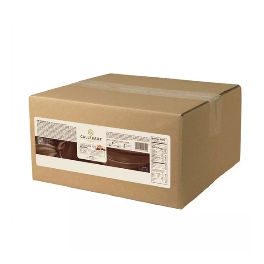 Σοκολάτα ψησίματος γάλακτος 25% 8x8x6mm chunks Barry Callebaut 10kg Σοκολάτα ψησίματος γάλακτος 25% 8x8x6mm chunks Barry Callebaut 10kg