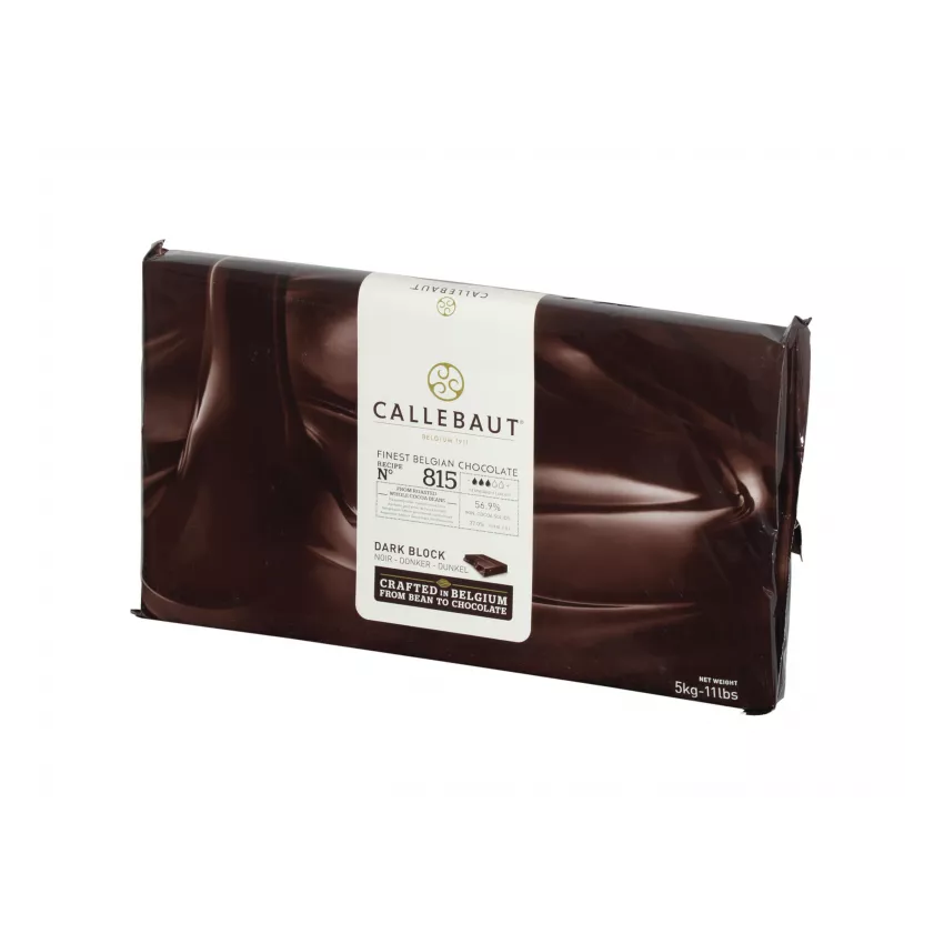Σοκολάτα κουβερτούρα μαύρη 56.9% blocks Barry Callebaut 5kg