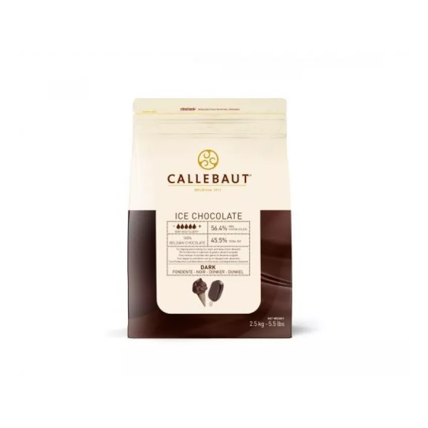 Σοκολάτα κουβερτούρα ice μαύρη 56.4% callets Barry Callebaut 2.5kg Σοκολάτα κουβερτούρα ice μαύρη 56.4% callets Barry Callebaut 2.5kg
