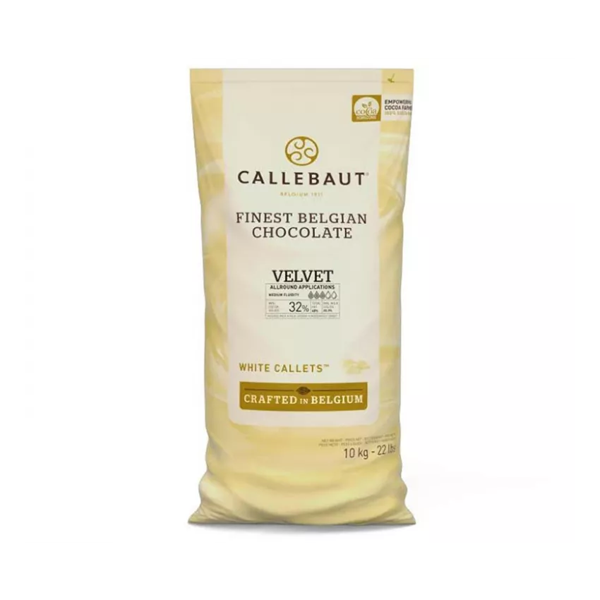 Λευκή σοκολάτα velvet 32% Barry Callebaut 10kg