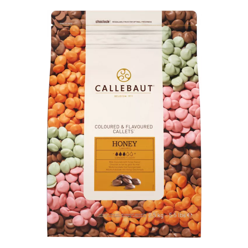 Σοκολάτα honey 33.2% callets Barry Callebaut 2.5kg Σοκολάτα honey 33.2% callets Barry Callebaut 2.5kg
