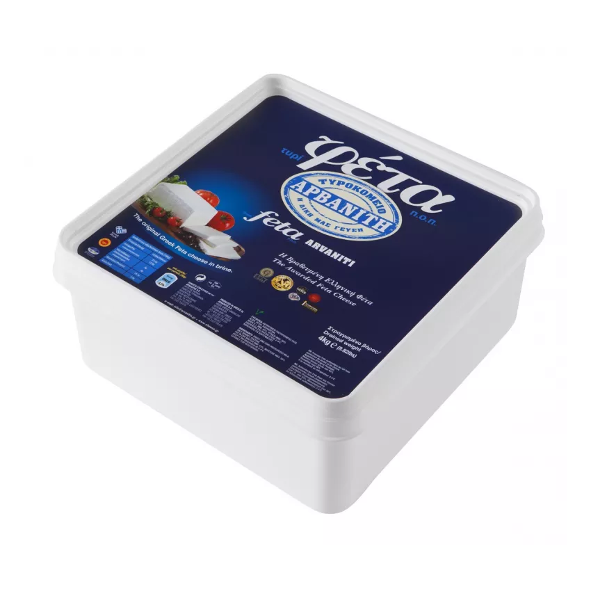 Φέτα Αρβανίτη (Π.Ο.Π.) τεμ 100γρ 4kg Φέτα Αρβανίτη (Π.Ο.Π.) τεμ 100γρ 4kg