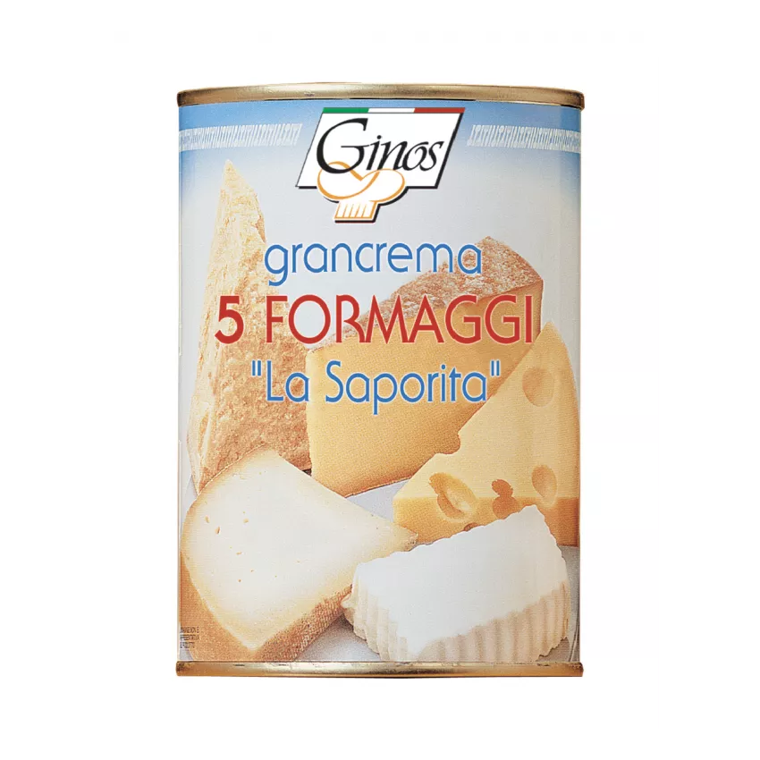 Κρέμα 5 τυριών "La saporita" Ginos 400gr Κρέμα 5 τυριών "La saporita" Ginos 400gr
