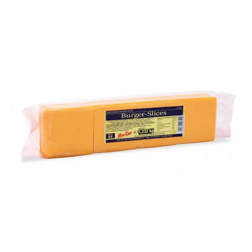 Τυρί cheddar αν/νο 88 φέτες Μιν cow 1.232kg Τυρί cheddar αν/νο 88 φέτες Μιν cow 1.232kg