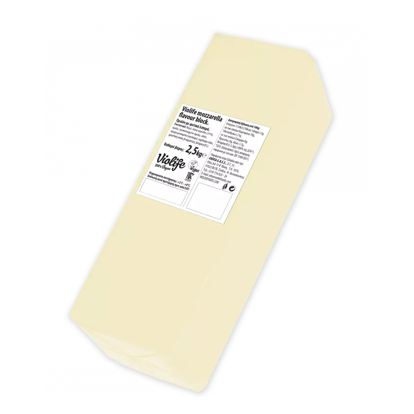Vegan mozzarella τυρί φρατζόλα Violife 2.5kg Vegan mozzarella τυρί φρατζόλα Violife 2.5kg