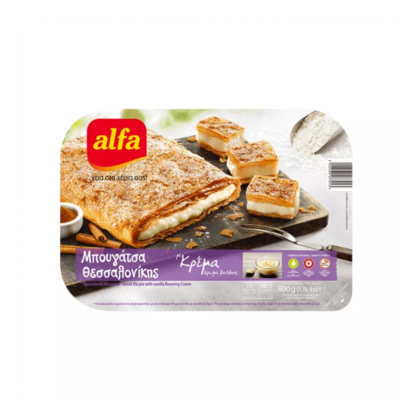 Μπουγάτσα κρέμα Alfa 30τεμ χ 210gr Μπουγάτσα κρέμα Alfa 30τεμ χ 210gr