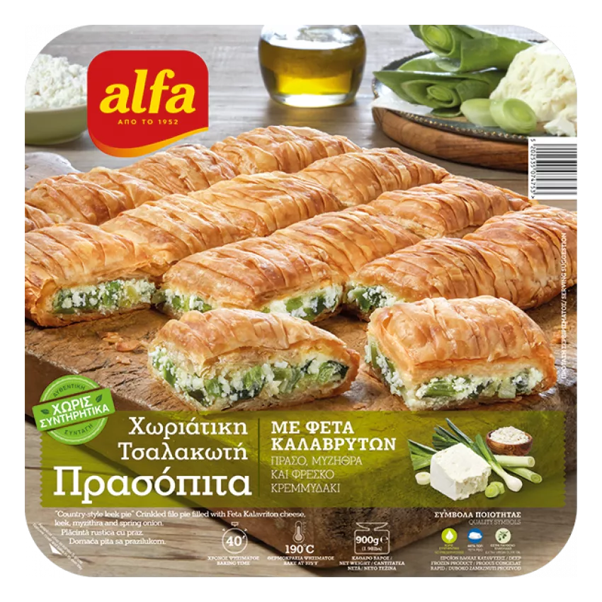 Χωριάτικη πρασόπιτα Alfa 900gr Χωριάτικη πρασόπιτα Alfa 900gr